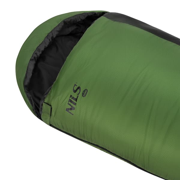 Ultralet sovepose, sort-grøn, 5-20C, 710g