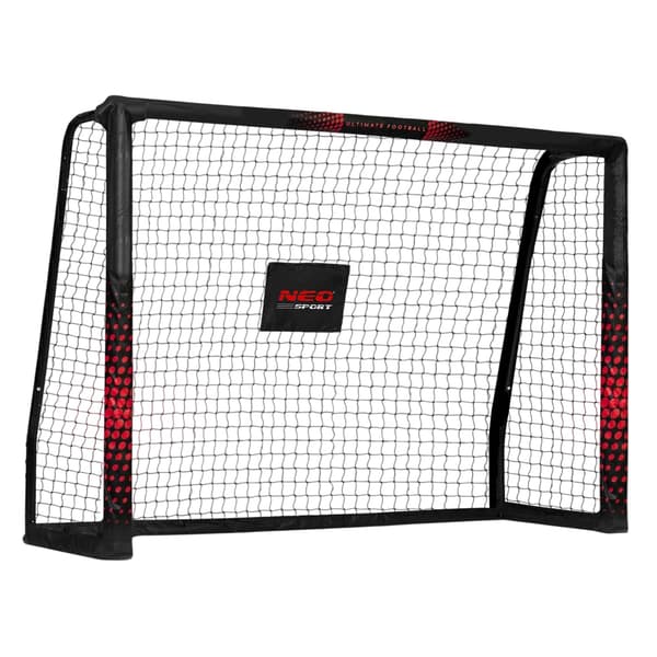 Fodboldmål 180 x 120 x 60 cm, sort/rød, model NS-463