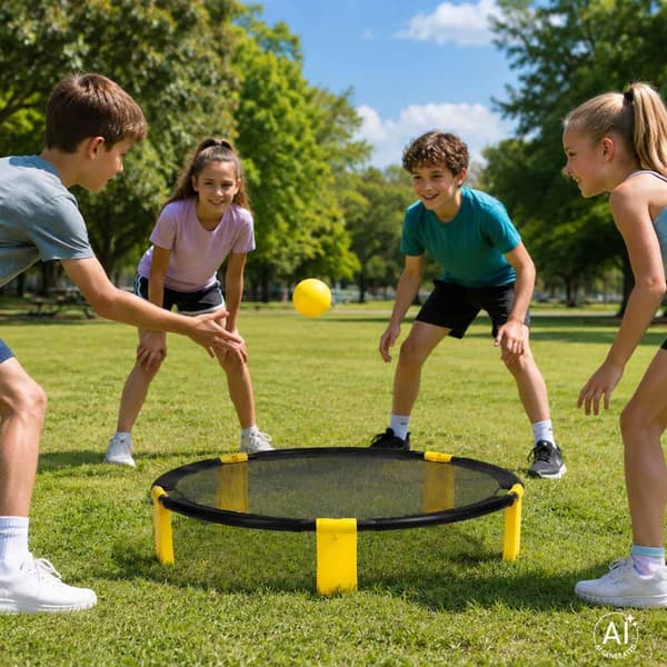 Roundnet Team Game Set med nät och 2 bollar