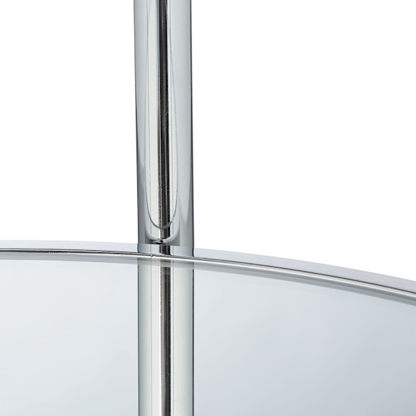 Serveringsvagn runt silver