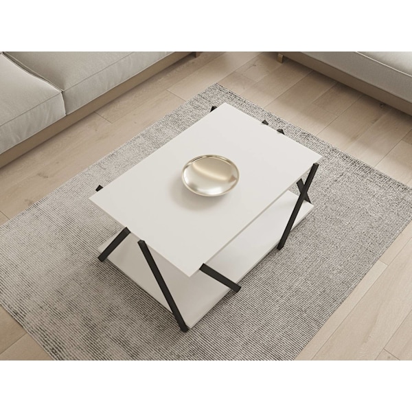 Soffbord Lara - Antracit, Vit
