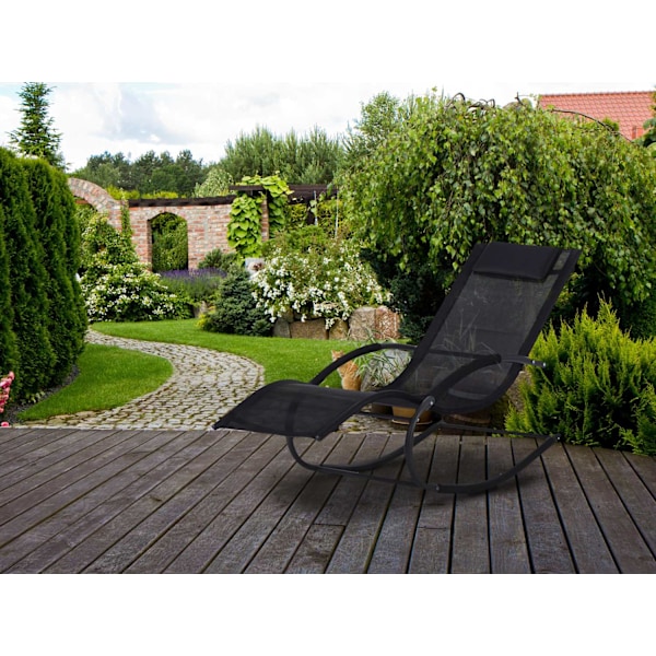 Haveseng, gyngestol, sort, MultiGarden