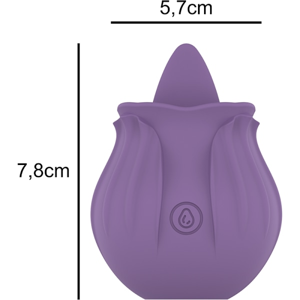 Intense - Violet Cl Toris Stimulator 10 Vibrationer lilla