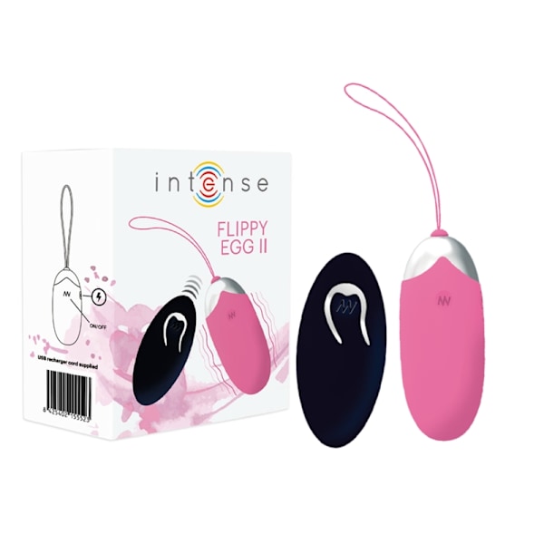 Intense - Flippy Ii Vibrerande Ägg Med Fjärrkontroll Rosa