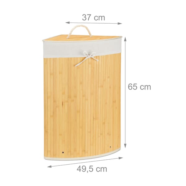 Tvättkorg hörn bambu