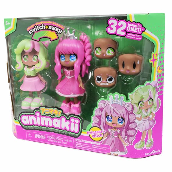 Anime-dockeset – Prinsessa/Häxa, 14 cm, 32 modeller