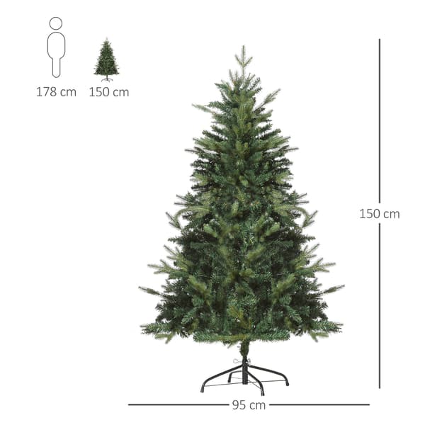 Tekokuusi, 150 cm, 946 oksaa, metallijalusta