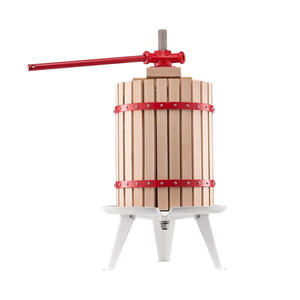 18L manuell fruktvinpress – bokträkorg, 8 block
