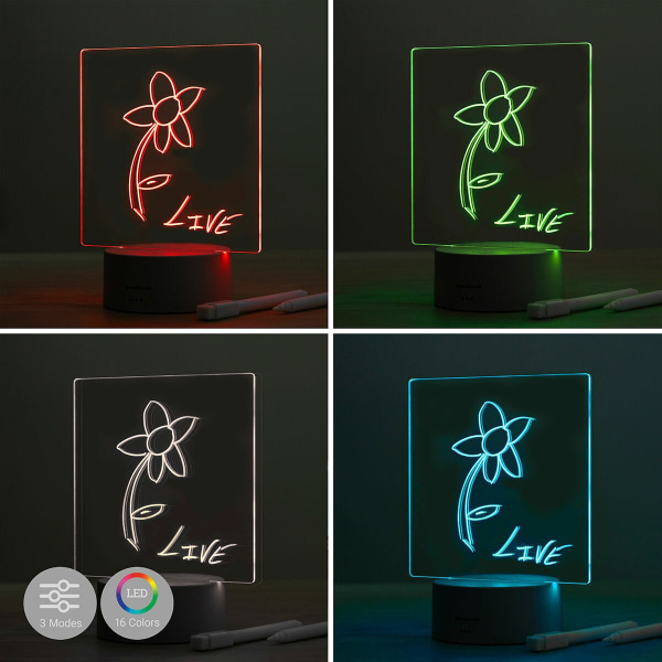 LED-tavla för anteckningar och meddelanden Lemo InnovaGoods