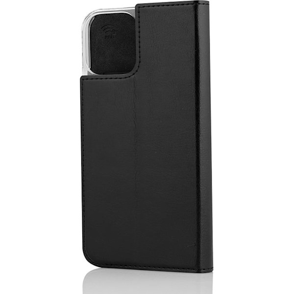 Wave BookCase suojakotelo, iPhone 12 Pro / iPhone 12, musta
