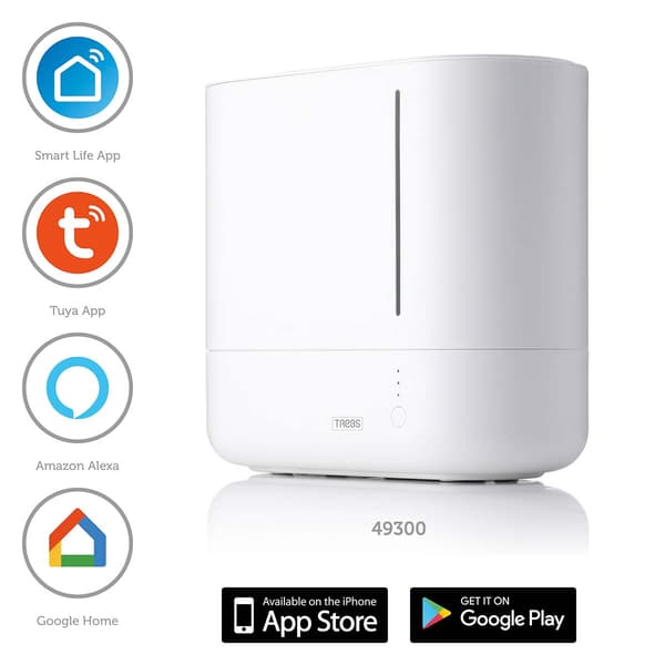 Smart luftfugter med app-styring, 4,5 l, 300 ml/t kapacitet