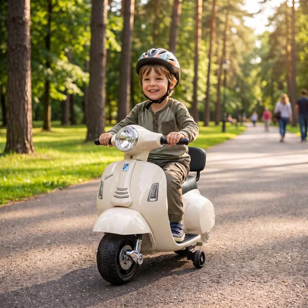 Elektrisk børne Vespa GTS 6V Ride-On med lithiumbatteri