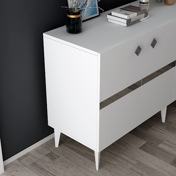 Konsol Iris - Vit, Silver