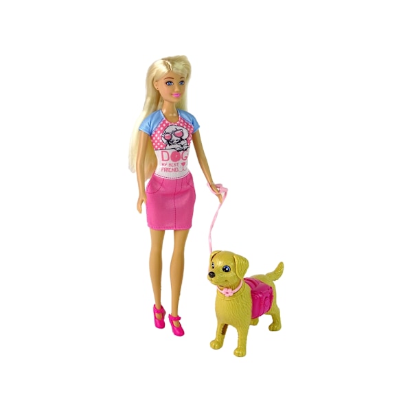 Pet Lover Doll Set: Gå, fodring og leg med realistisk hund!