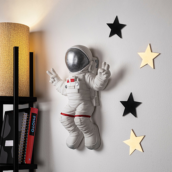 Dekorativt väggtillbehör fredsskylt Astronaut - 2