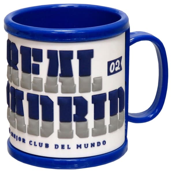 Real Madrid gummimugg, 12 oz kapacitet, hållbar design