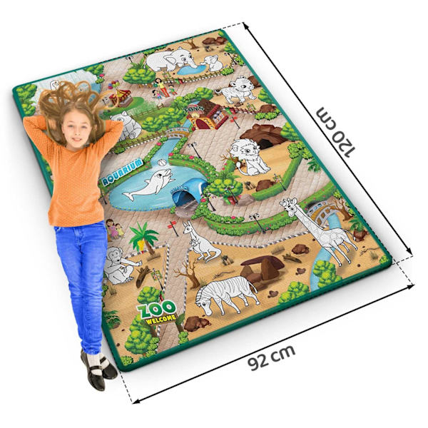 Värikäs ja joustava piirustusmatto 120 x 90 x 0,3 cm Ricokids RK-344