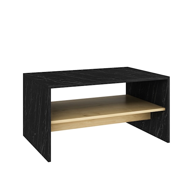 Sofabord Apollon - sort marmor, safir eg