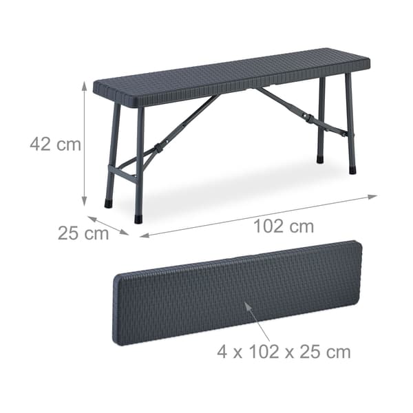 sæt med 2 ølbænke 102 cm