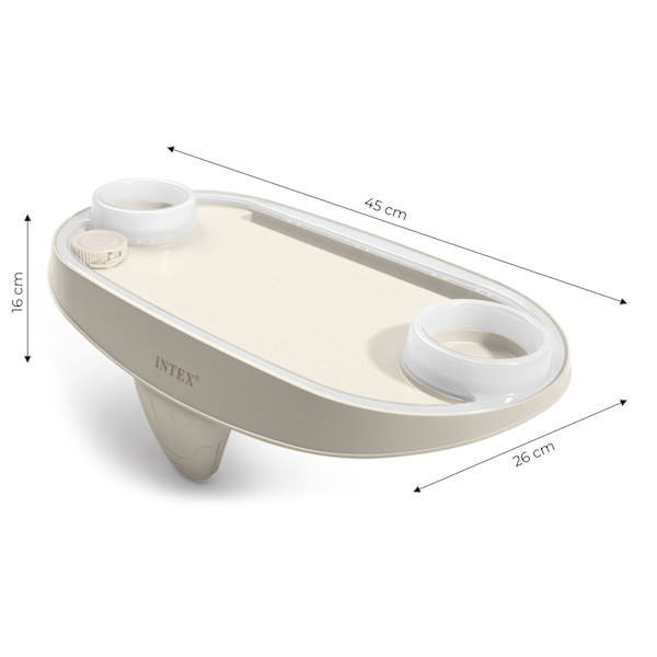 LED-belyst drikkevareholder med plads til tablet, telefon SPA INTEX 28520