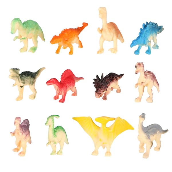 Dinosaurudgravningssæt, XL graveæg, 12 figurer