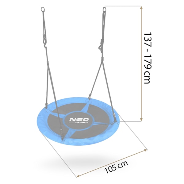 Keinuhaikarapesä Neo-Sport Swingo 100 cm