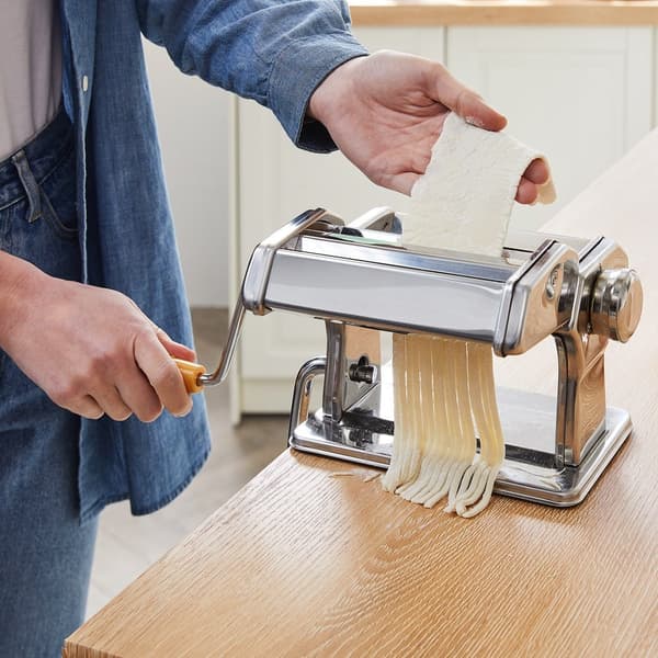 Pastamaskine med justerbar tykkelse, rustfrit stål