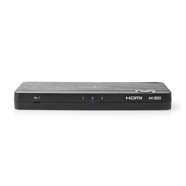 HDMI ™ Converter | USB-C™ Hun / 2x HDMI ™ -indgang / 4x USB A Female | 1x HDMI™ Output | 1-vejs | 4K@60Hz | 18 Gbps | ABS | Antracit