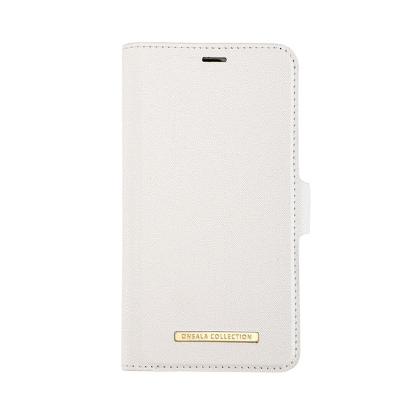 ONSALA COLLECTION Mobilfodral Saffiano White iPhone 12 / 12 Pro