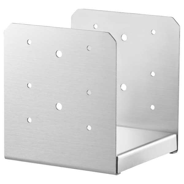 Justerbart anker i rustfrit stål 6x6 stolpebase, 1 stk.