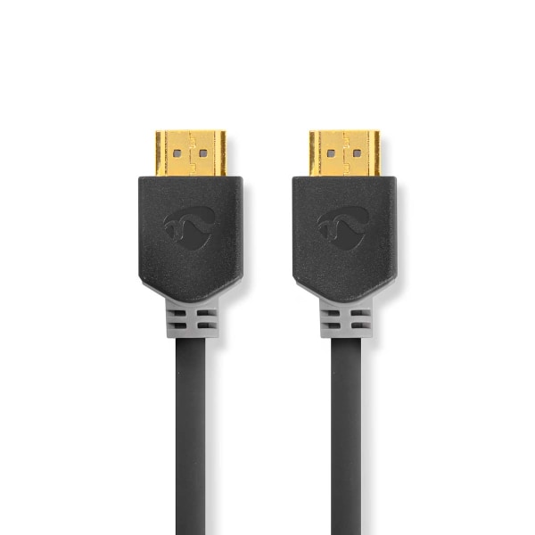 High Speed ​​HDMI ™ Kaapeli Ethernet | HDMI™ liitin | HDMI™ liitin | 4K@30Hz | ARC | 10.2 Gbps | 15.0 m | Pyöreä | PVC | Antrasiitti | Laatikko