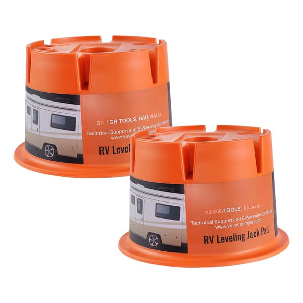Domkraftblock, 2000 lb polypropylen, 2-pack