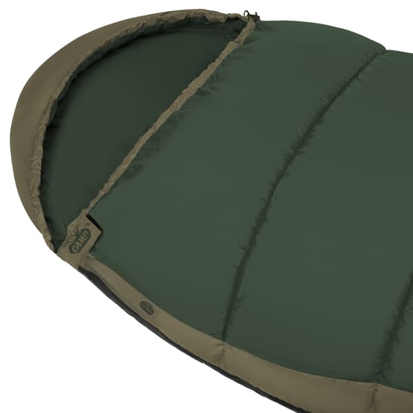 Grön sovsäck, lätt, kompakt, camping