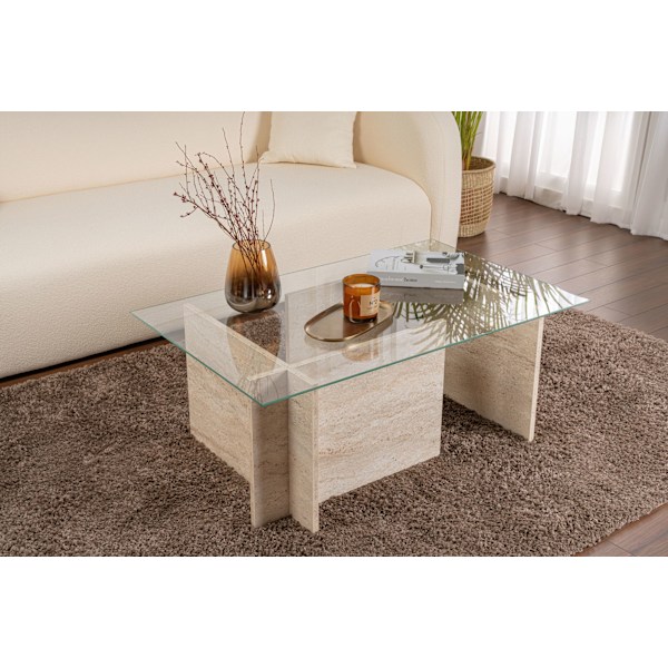Soffbord Vetrino - Travertin
