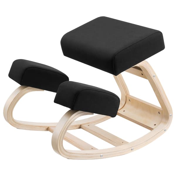 Ergonomisk knäböjstol – justerbar höjd, träram