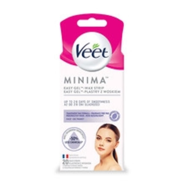 Veet - Hypoallergenic wax strips for face Minima 20 pcs