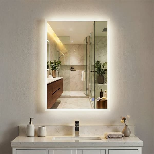 LED-badrumsspegel 70x50cm, imfri, dimbar