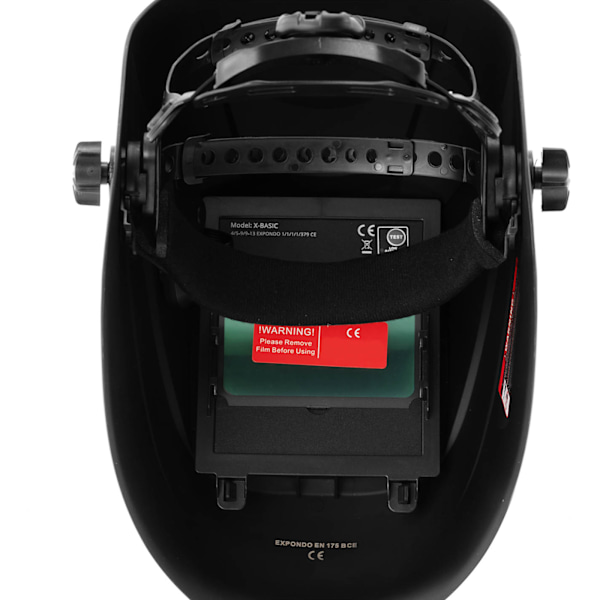 Automatisk svejsehjelmmaske med slibefunktion og farvefelt X-BASIC