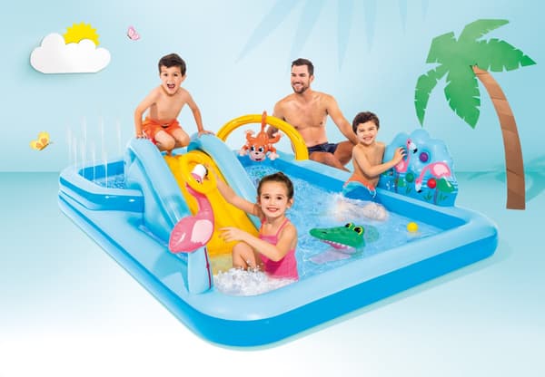 Vattenpool lekplats slide intex 57161