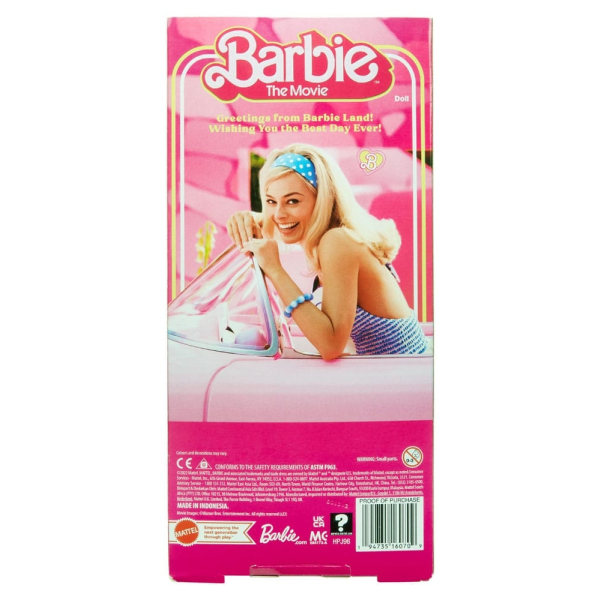 Barbie Filmdockan Barbie i rosa Gingham-klänning
