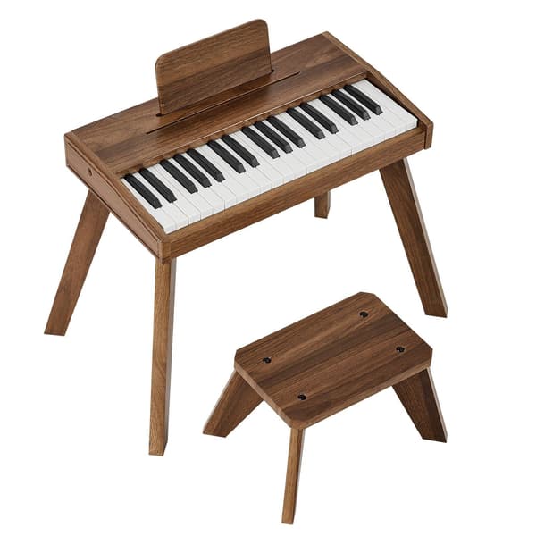 Barnpiano, 37 tangenter i trä, dubbel effekt, volym