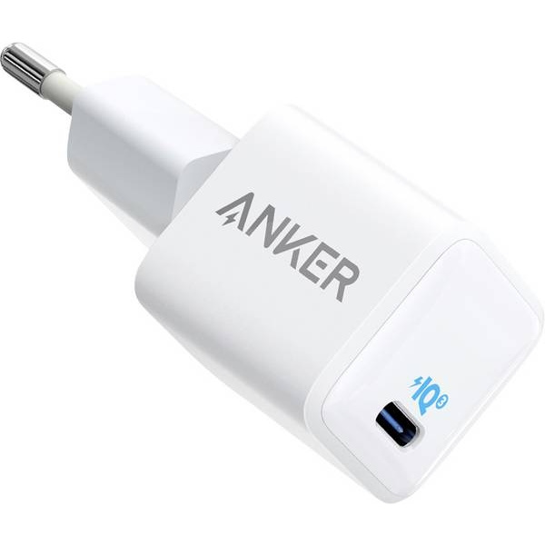 Anker PowerPort III Nano-seinälaturi USB-C, PD, 20W - valkoinen