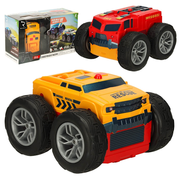 RC Revolt 2 Sided Rescue Racer kauko-ohjattu auto sininen