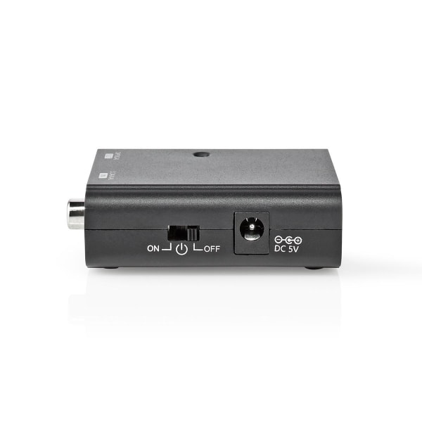 Digital Audio Converter | 1-vejs | Tilslutninger indgang: 1x S/PDIF | Tilslutninger udgang: TosLink Hun | Manual | Sort