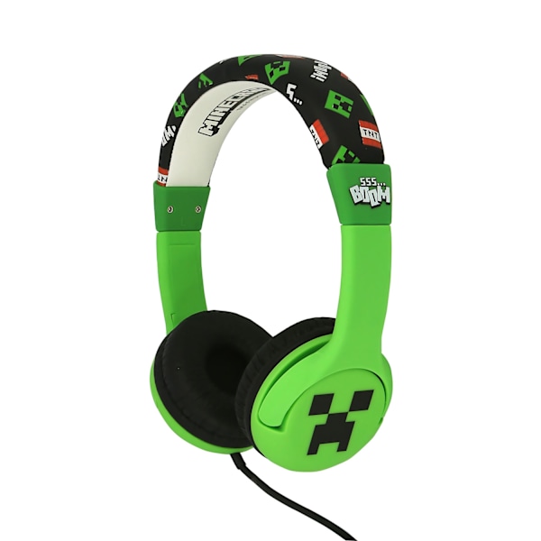 MINECRAFT Hörlurar med trådbunden On-Ear 85dB Creeper