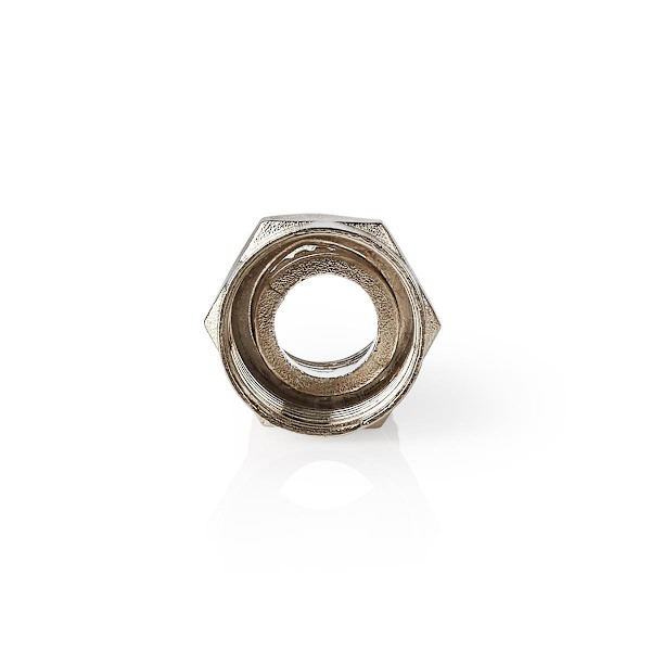 F-liitin | Suora | Uros | Niklattu | 75 Ohm | Kierrettävä | Kaapelin läpitulomitta: 7.5 mm | Sinkkiseos | Hopea | 25 kpl | Muovipussi