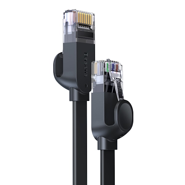 Flat Patchcord RJ45 Speed ​​​​Six netværkskabel 1000Mbps 15m - sort