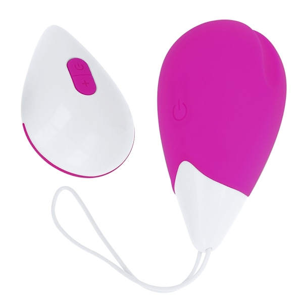 Ohmama - Textured Vibrating Egg 10 Modes Purppura ja Valkoinen