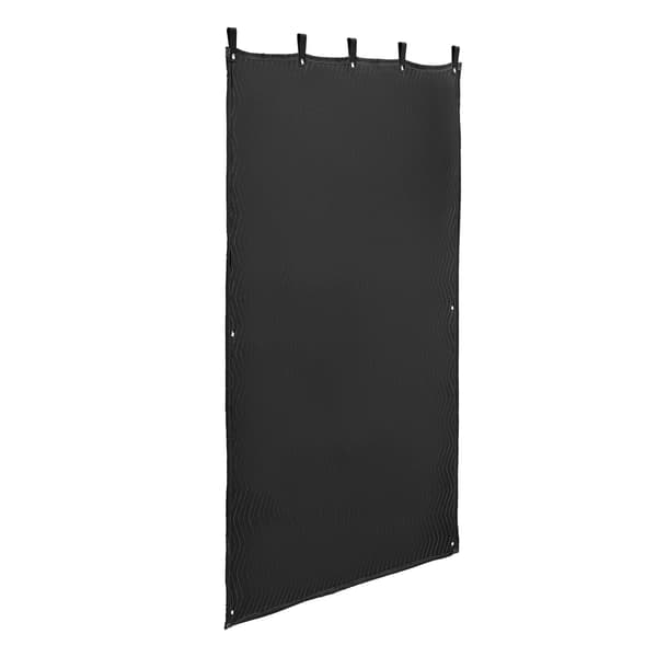 Lydisolerende tæppe med møtrikker, 200 x 120 cm, sort