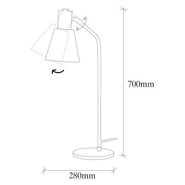 Bordlampe Sivani - MR-606